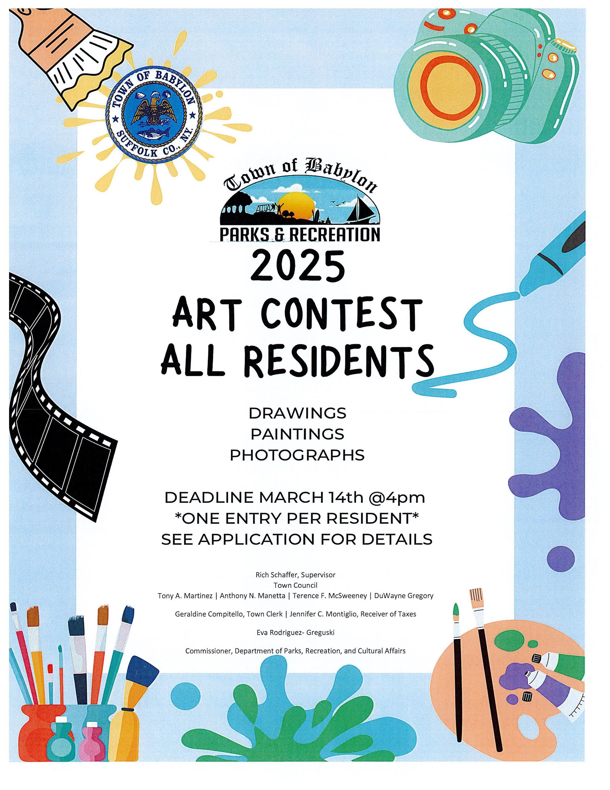 Art Contest Flyer 2025