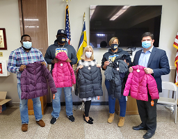 Winter coat drive at Town Hall
