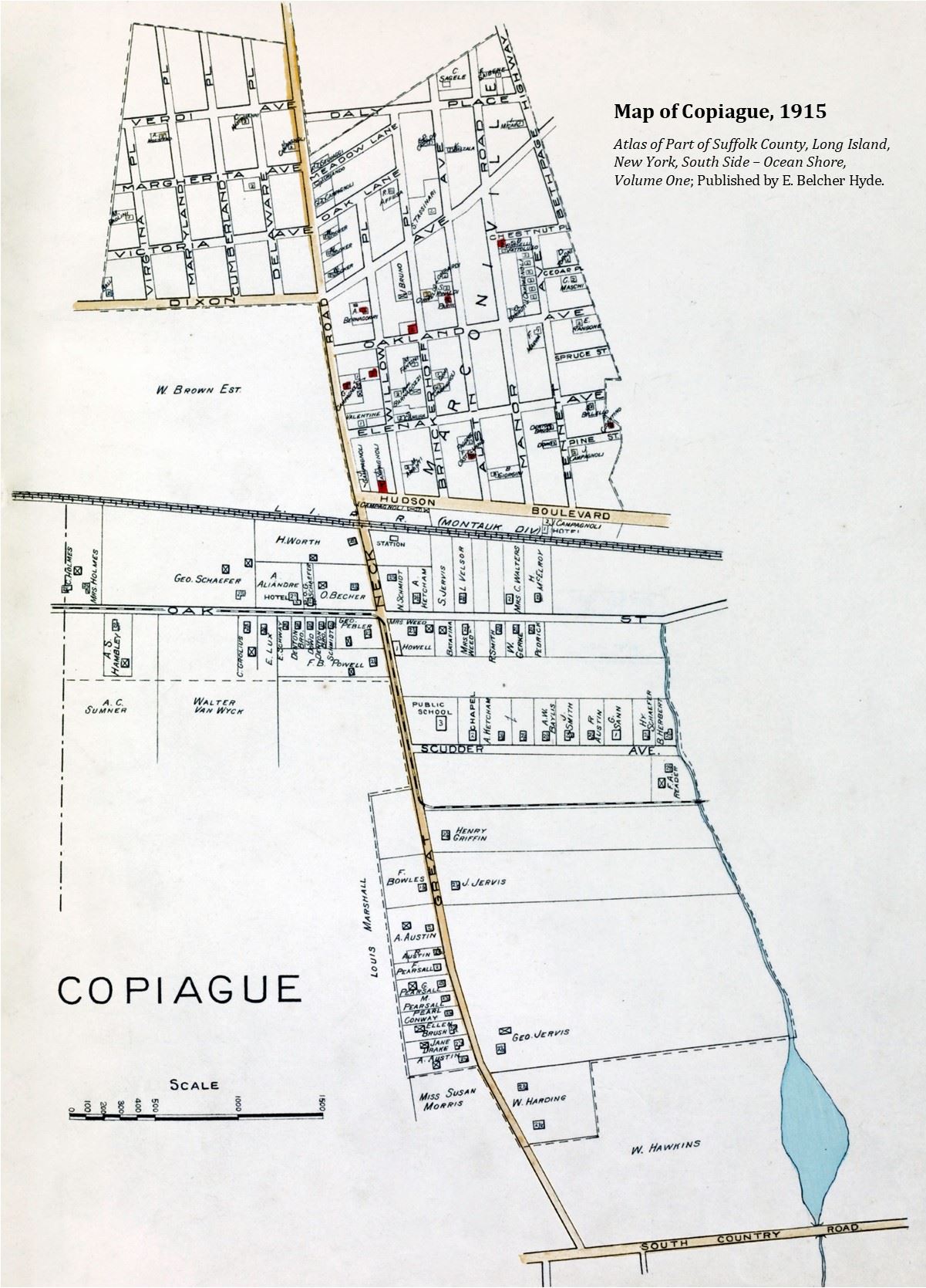 Copiague Map 1915