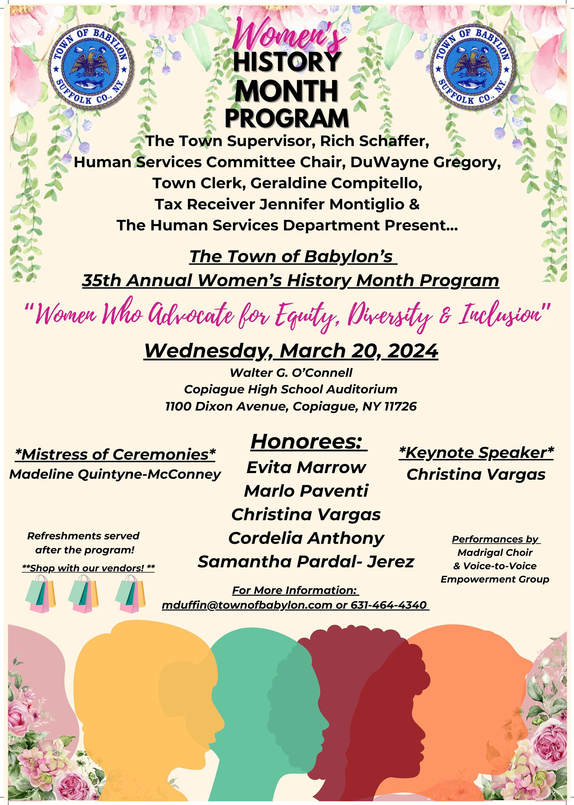 2024 Women's History Month Flyer